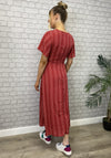 Seventy1 Printed A-Line Midi Dress, Red