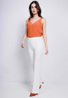 Seventy1 Slim Fit Flared Trousers, Ecru