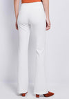 Seventy1 Slim Fit Flared Trousers, Ecru