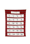 Heaven Sends Hanging Tartan Advent Calendar