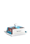 Shannonbridge Donkey Butterdish, Blue