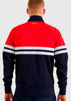 Ellesse Mens Rimini Full Zip Jacket, Navy & Red