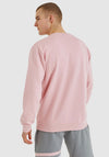 Ellesse Mens Bellucci Crew Neck Sweater, Light Pink