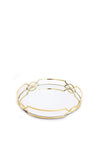 Sil Interiors 26cm Round Mirror Tray, Gold