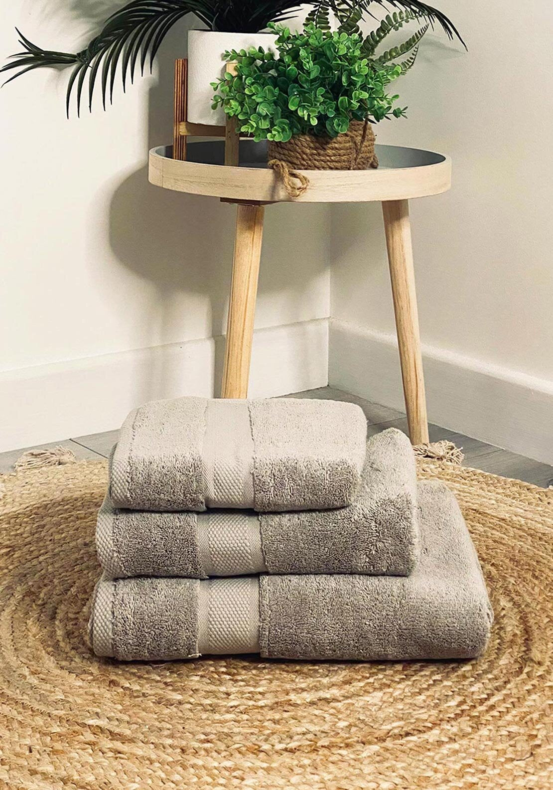 Simply Home Cotton Hand Towel, Ash