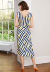 Sisters by Caroline Kilkenny Lolly Stripe Flared Dress, Multi
