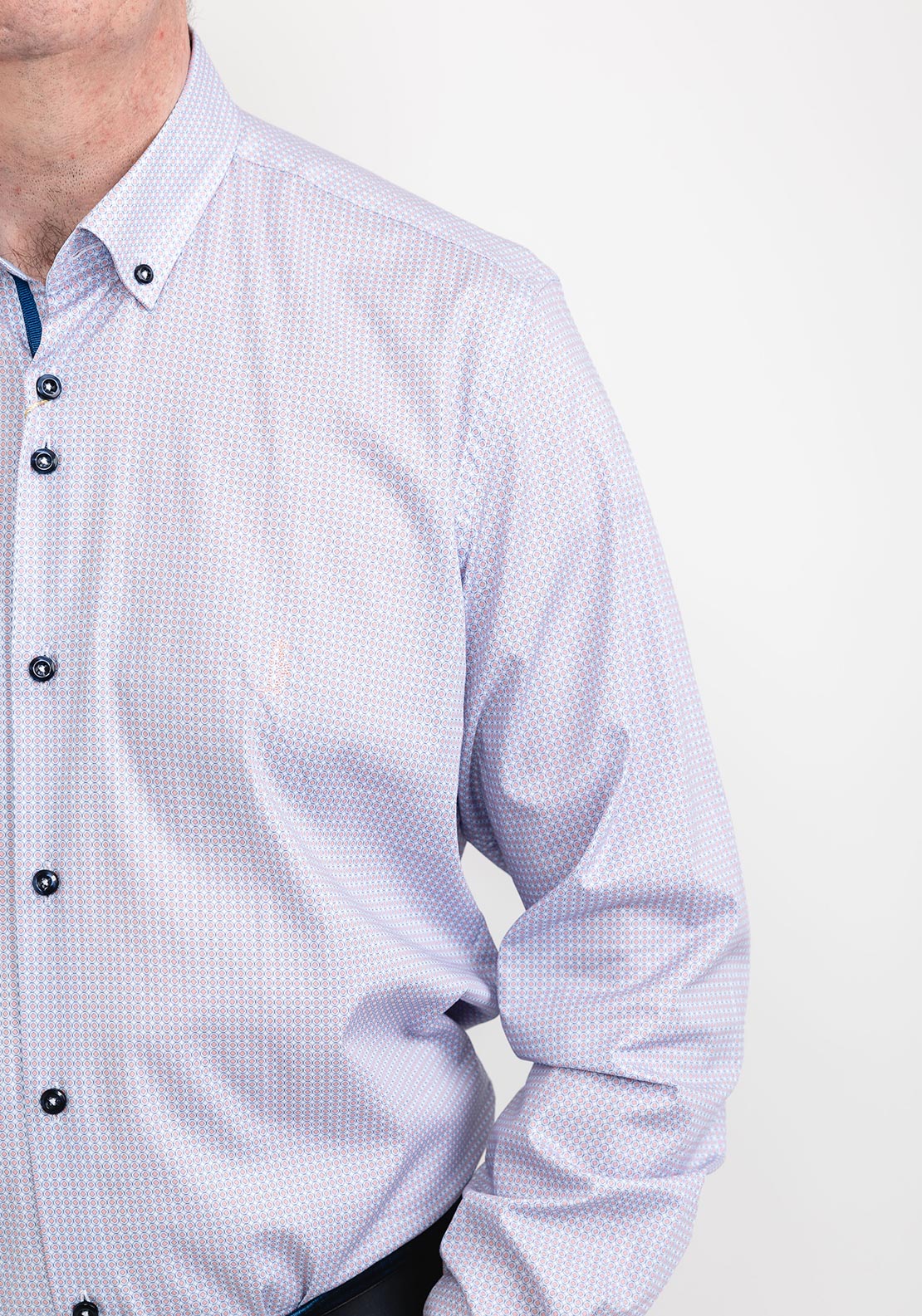 6th Sense Print Shirt, Blue