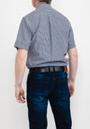 6th Sense Check Short Sleeve Shirt, Navy & White