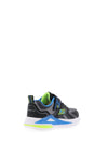 Skechers Boys S Lights Tri Namics Trainers, Black Yellow Blue