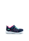 Skechers Girls S-Lights Glimmer Kicks Trainers, Navy Pink