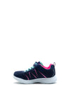 Skechers Girls S-Lights Glimmer Kicks Trainers, Navy Pink