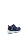 Skechers Girls S-Lights Glimmer Kicks Trainers, Navy Pink