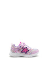 Skechers Girls S-Lights Starlet Shine Trainer, Pink Multi
