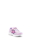 Skechers Girls S-Lights Starlet Shine Trainer, Pink Multi