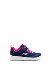 Skechers Girls Memory Foam Runners, Navy Pink
