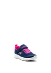 Skechers Girls Memory Foam Runners, Navy Pink