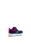 Skechers Girls Memory Foam Runners, Navy Pink