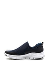 Skechers Arch Fit Banlin Slip On Trainers, Navy