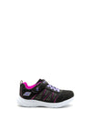 Skechers Girls S-Lights Glimmer Kicks Trainers, Black Purple