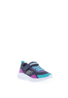 Sketchers Girls Microspec Bright Retros Trainer, Grey