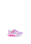 Skechers Baby Girls Heart Lights Trainers, Lilac