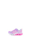 Skechers Baby Girls Heart Lights Trainers, Lilac