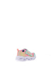 Skechers Baby Girls Lights Trainers, Mint Green