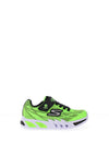 Sketchers Boys S Lights Flex Glow Elite Lights Trainer, Lime