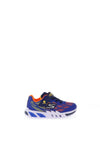 Skechers Boys Flex Glow Elite Lights Trainer, Blue
