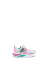 Skechers S Lights Star Collection Trainer, Silver Multi