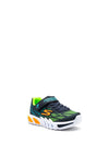 Skechers Boys Flex Glow Elite Lights Trainers, Navy Multi