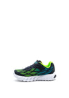 Skechers Boys Flex Glow Elite Lights Trainers, Navy Multi
