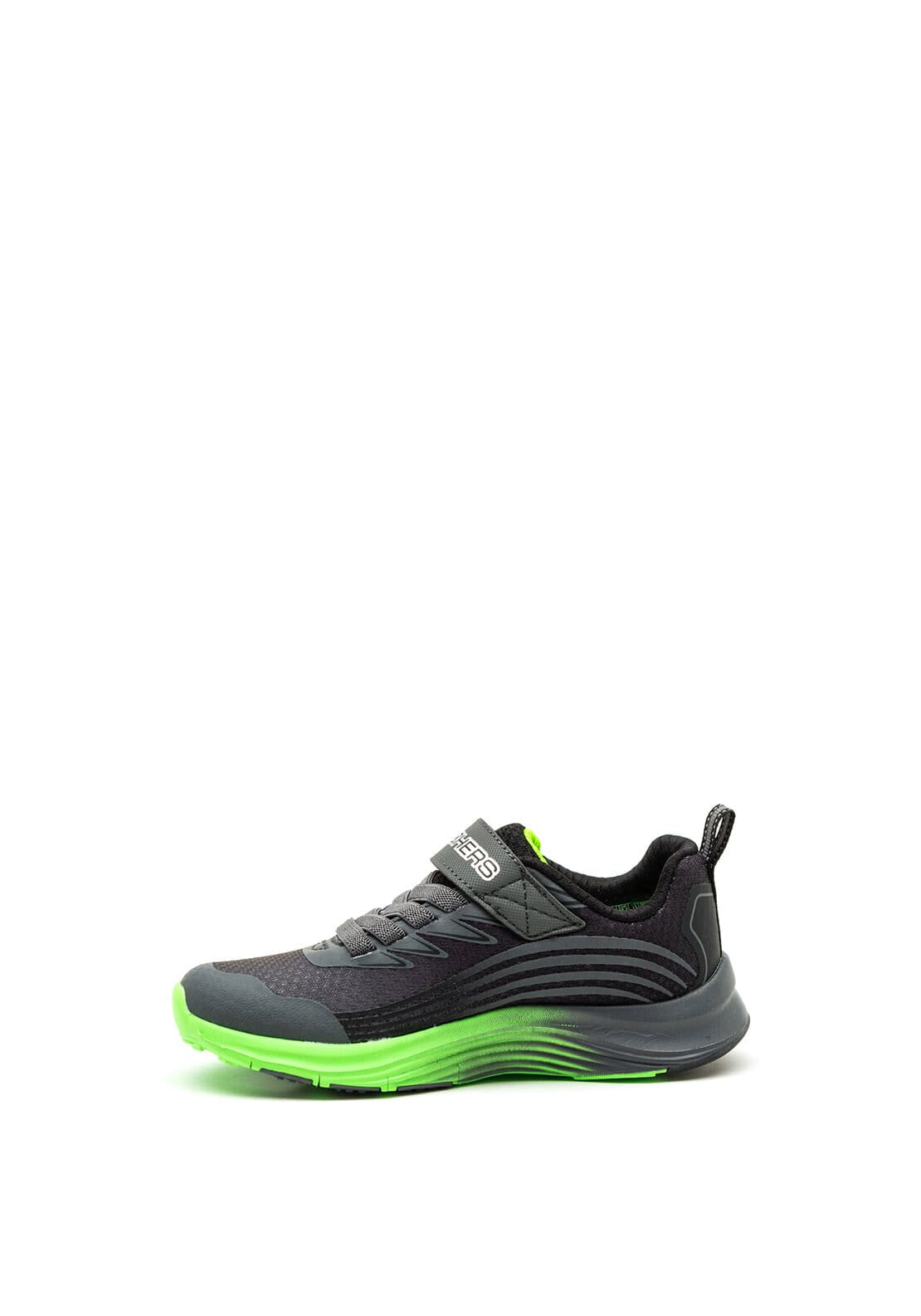 Skechers Boys Razor Grip Memory Foam Trainers, Charcoal
