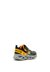 Skechers Boys S-Lights Velcro Strap Trainers, Black