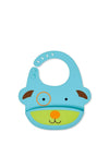 Skip Hop Dog Fold and Go Silicone Bib, Blue