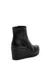 Gabor Leather Wedge Ankle Boots, Black
