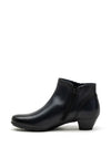 Gabor Low Heel Leather Ankle Boot, Navy