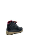 Jose Saenz Soft Leather Lace Up Ankle Boot, Navy