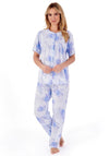 Slenderella Peony Rose Pyjamas, Blue