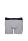Sloggi Mens Go 3 Pack Short Boxers, Grey