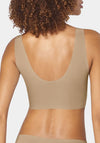 Sloggi Zero Feel Longline Bralette, Cognac Nude