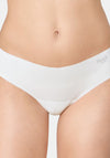 Sloggi Zero Microfibre Hipstring Thong, Silk White