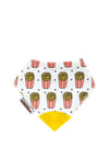 Smiley Eileeys Fries Print Teething Bib