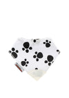 Smiley Eileeys Paw Print Teething Bib