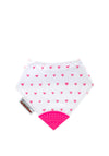 Smiley Eileeys Heart Print Teething Bib
