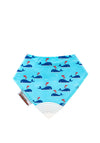 Smiley Eileeys Whale Print Teething Bib