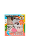 Smiley Eileeys Tractor Teething Kit, Pink