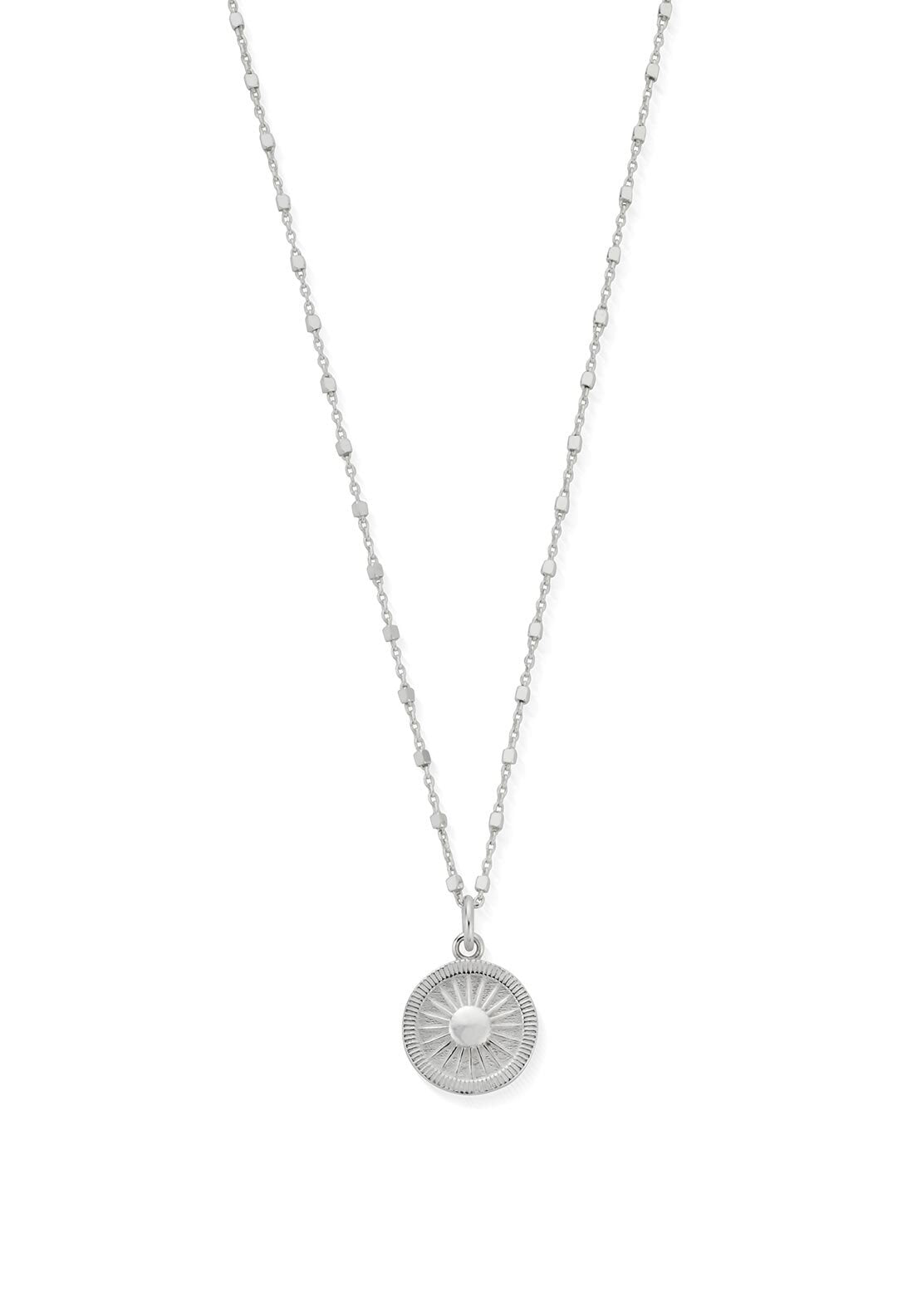 ChloBo Sun Catcher Charm Necklace, Silver