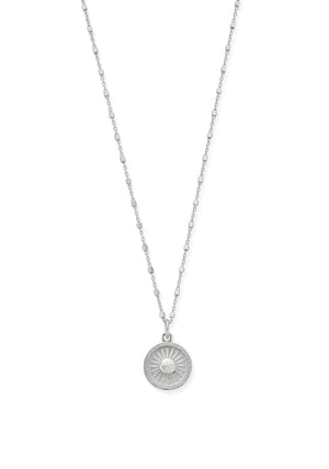 ChloBo Sun Catcher Charm Necklace, Silver