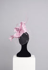 Gigi Headwear Medium Floral & Feather Occasion Fascinator, Rose